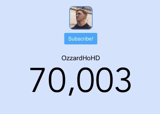 OzzardHoHD's tweet photo. Tack för 70k ❤️ https://t.co/emEtoF0uR3