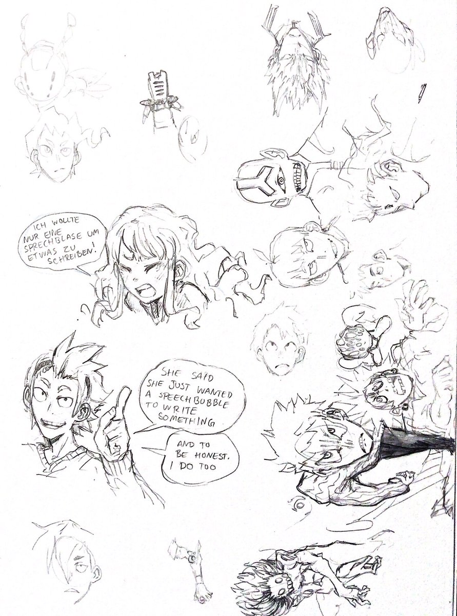 A lot of people suggested that I should post more stuff from my sketchbooks. So here you go, I will post 4 pages of my sketchbooks now every day starting with the latest one I began drawing in in august 2017. Hope you enjoy it 
