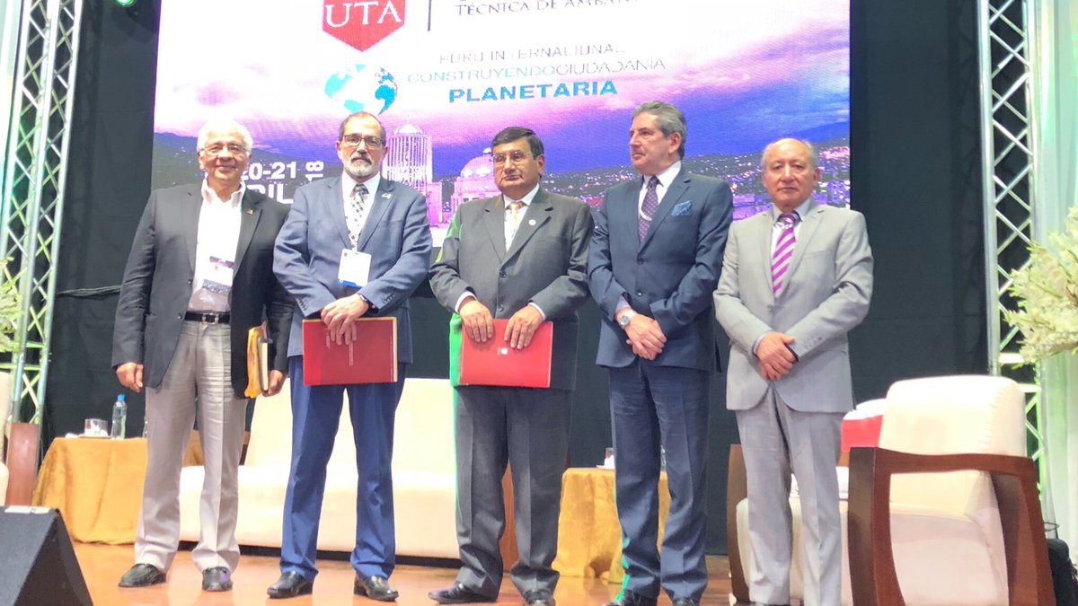 UTecnicaAmbato's tweet photo. ☝🏻El firme compromiso de educar para trasformar en un mundo planetario 🙌🏻 #AmbatoEsMundial @gnaranjol @UnipampaOficial @uees_ec @vhernandezdels https://t.co/zCZxXVAHS2