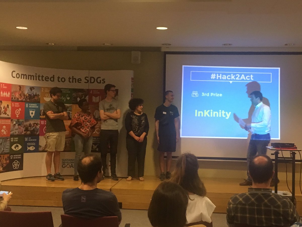 RosianaSensu's tweet photo. #Hack2Act: le 3e prix revient à InKinity https://t.co/sG1kmBEmzg