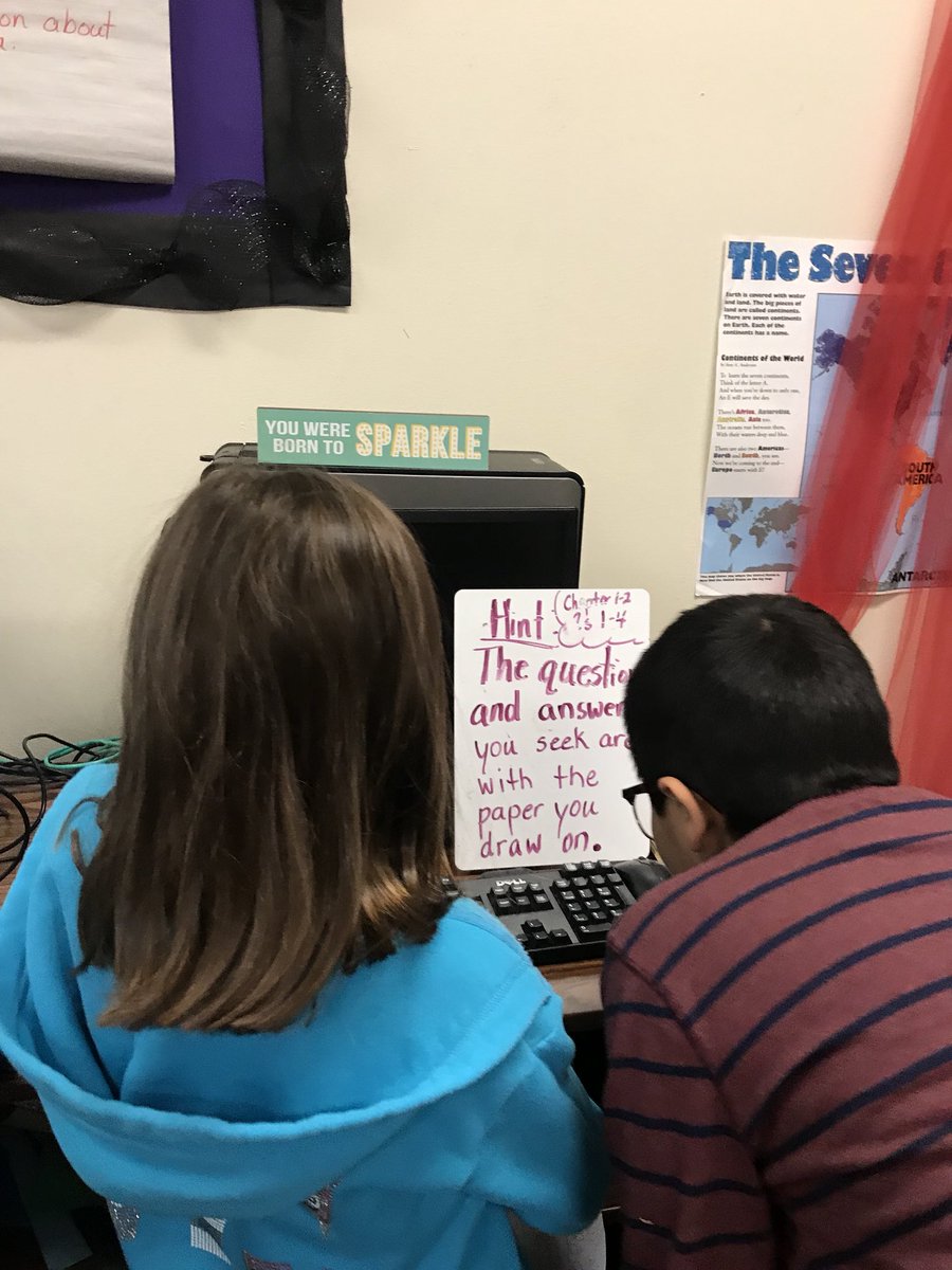 catkoonce's tweet photo. Dry erase boards &amp; clues turned questions and answers into a highly engaged Scvanger Hunt around the room:) #wearewolverrines #emsproud https://t.co/p3GEHnEmsa