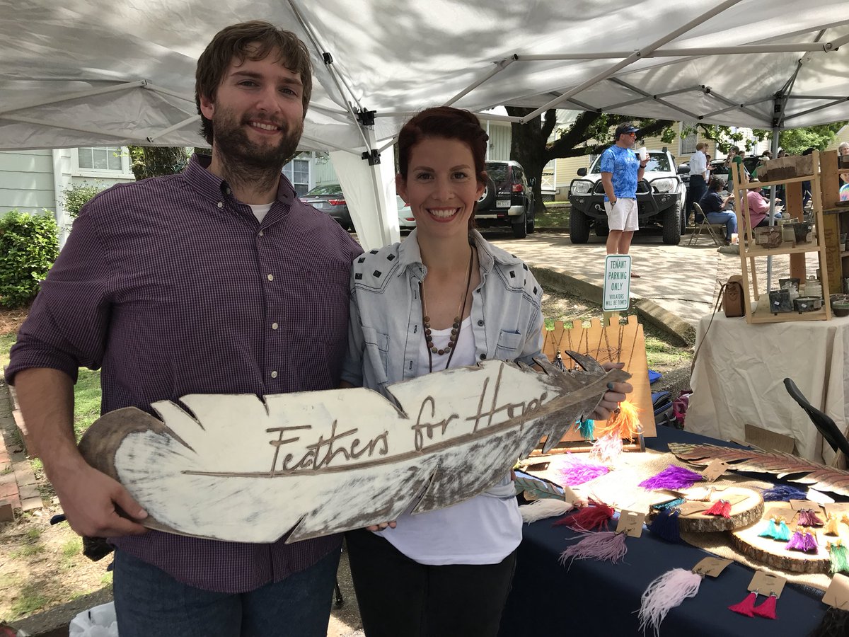 Mark &amp; Ashely McLean (owners of <a href="/Feathers4Hope/">Feathers for Hope</a>) love the #cdaf2018 because of the people and getting to reconnect with old friends. We do, too! What’s your favorite thing about the CDAF?