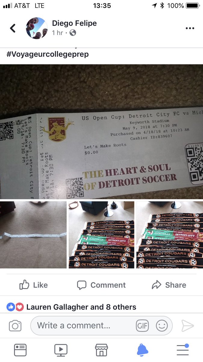 rayraydetcity's tweet photo. I’m so sad I won’t be with my @NGSDetroit and @DetroitCityFC family in Chatty today. But this post from a teacher close to me makes me so happy. Thanks @LetsMakeRoots @NGSDetroit @DetroitCityFC   #family #dctid https://t.co/LrMe1Xqkdv