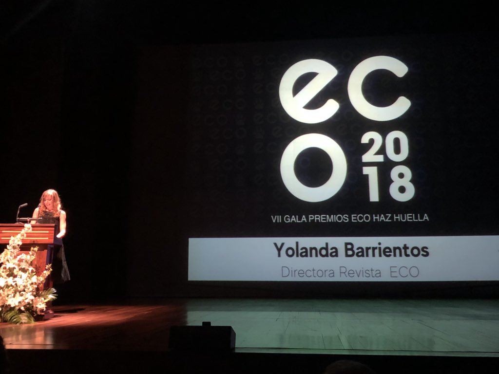 La Directora de la Revista ECO, <a href="/YolandaBaMe/">Yolanda Barrientos</a> inaugura la gala de los VII Gala Premios Eco Haz Huella. #leonesp #PremiosEco