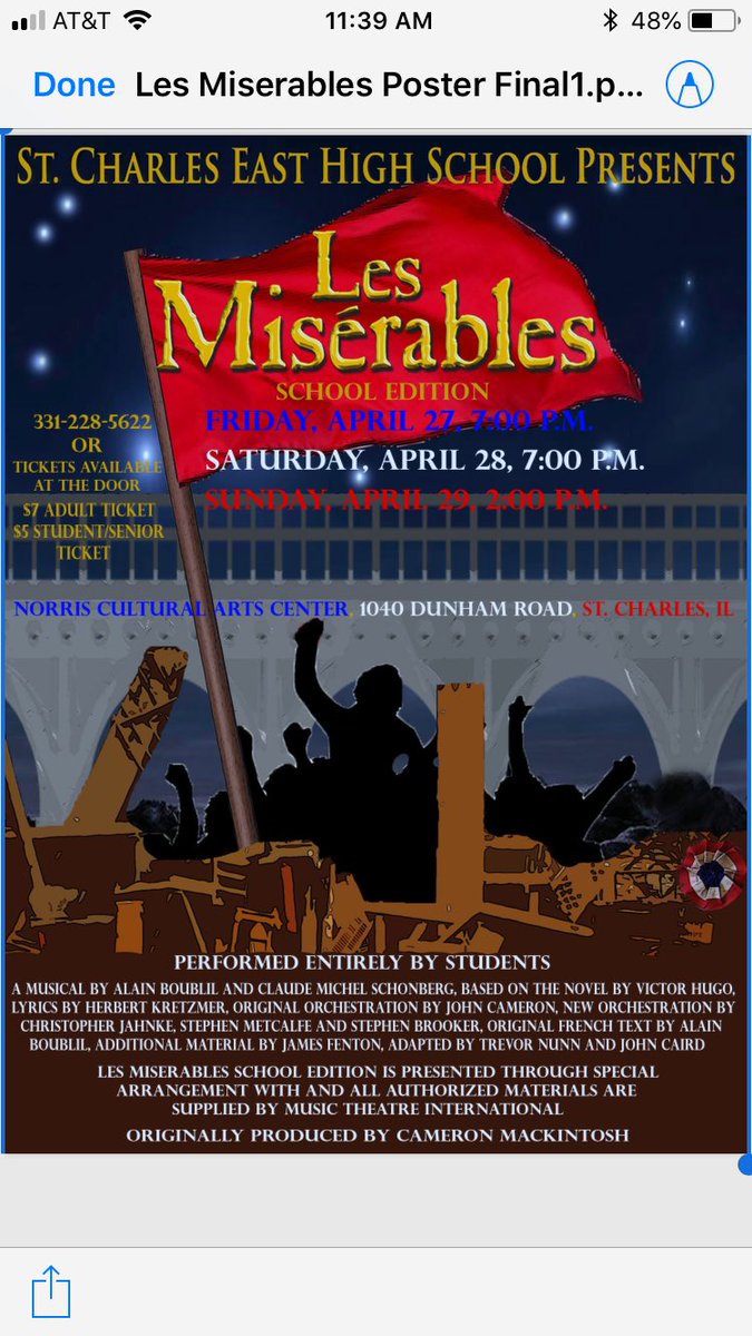 Next Friday is opening night for Les Mis #sellouttheshow