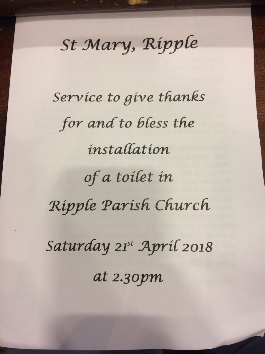 CaerphillyChoir's tweet photo. Representatives of the choir were delighted to attend the dedication service for the new facilities at St Mary’s church, Ripple after helping to raise money for the cause https://t.co/EzYE5RASKV