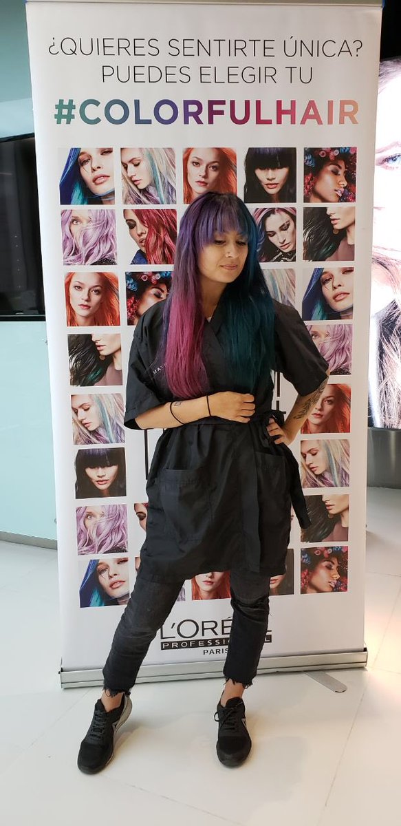 juannabananna's tweet photo. Así llego mi cabello ayer a @lorealpro estaba manchado seco y después de tanto tiempo pedía un cambio a gritos #lorealprocol #colorfulhair #rainbowhair #lorealpro https://t.co/akAALeWhIn
