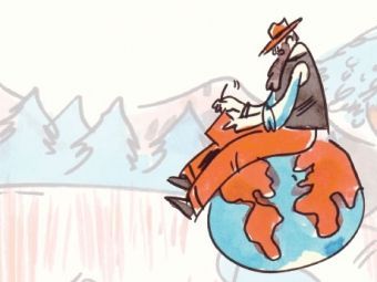 JohnMuirTrust's tweet photo. Download your free copy of Muir's words in a carefully crafted, beautifully illustrated graphic novel: 'John Muir, Earth-Planet, Universe' https://t.co/eVxx9dkdXv #JohnMuirDay https://t.co/lVoQRpUsJS