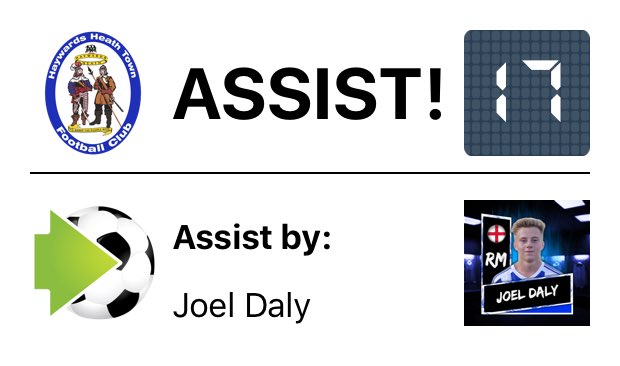HHTFC's tweet photo. Assist - Joel Daly (17') - Great headed goal from a brilliant cross from Joel Daly @HHTFC 1-0 @HorshamymcAFC : #scflprem #ClubApp https://t.co/dAyeTkzQWK