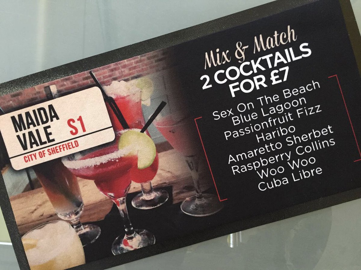 Did someone say cocktails?... <a href="/MaidaValeSheff/">Maida Vale Sheffield</a>
