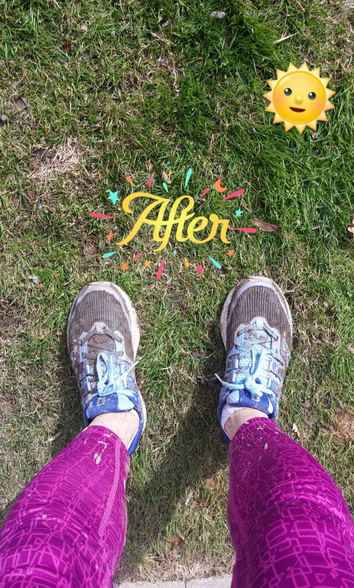 victoriamcoates's tweet photo. Well the muddy trails christened the new #RideIso shoes today and I'm not even mad. Spring is (finally) here! And the shoes were 👌@sauconycanada #perfectfit https://t.co/YU16I41vuf