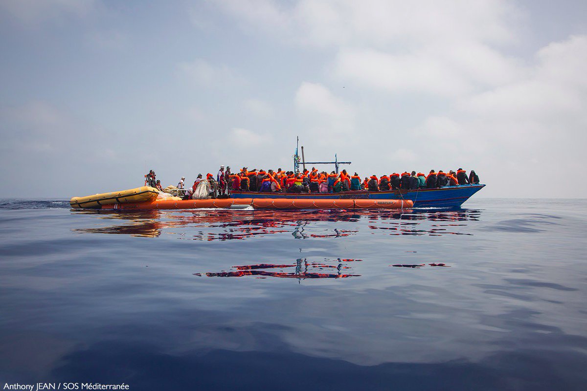 MSF_Sea's tweet image. BREAKING: The #Aquarius has rescued 2 boats in distress today, one in cooperation with @openarms_fund. With 290+ people safely on board from these 2 rescues, we are now on our way to take a transfer of more survivors from an earlier Italian coastguard rescue. Photos: Anthony Jean