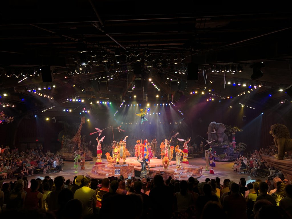 WDWCelebrations's tweet photo. Festival of the Lion King is the second opening day attraction at Disney’s Animal Kingdom Park we’ve experienced as a group for #TwoWildDecades. https://t.co/ex8zvhtxfl