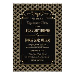 SeasonalShowers's tweet photo. Glam up your engagement party with a 1920's Great Gatsby style invitation.  Browse our favorites here!  #ad #1920s #engagementparty #engagementinvitations #retroinvites https://t.co/DWC3hg51ma https://t.co/S0dXXmMilW