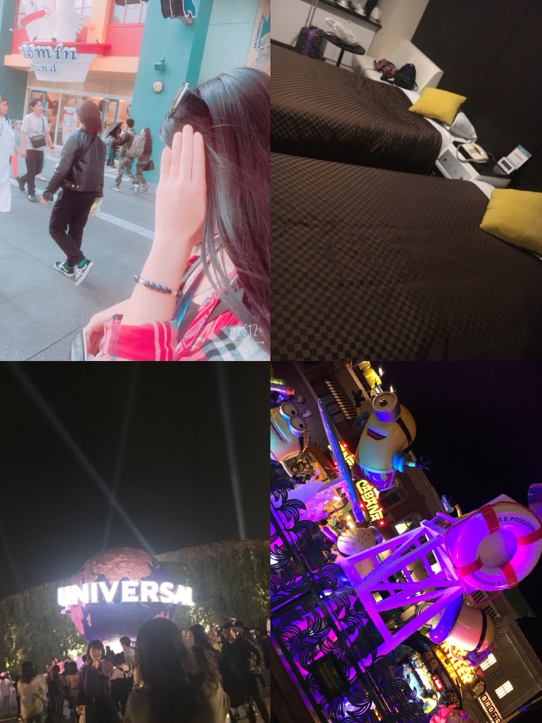 ryuha04's tweet photo. 2日間ユニバ楽しかった😊
人気アトラクション全部制覇😍
2回も乗れたし充実しまくり😍
顔にペイントしてもらったし
服もおソロで楽しめたし
ミニオンのピザまん美味しかった😋
大阪駅で迷子になって
大変だったけどホテルについたから
よかった😂
明日帰るとかありえない😱
帰りたくないなー！🤣 https://t.co/mby2lKBKy1