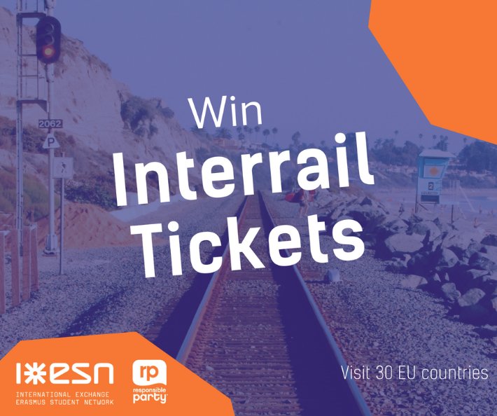 ERASMUSsedr's tweet photo. Atenció estudiants majors de 18 anys! Attention dear students! Entreu a la pàgina de ESN oficial, contesteu l'enquesta sobre serveis i guanyeu dos tiquets per interrail pel 2018!! A què espereu! @inssantesteve1 @CLJoventut @est_medHULR @aeroportroures https://t.co/l5eFkixgyG