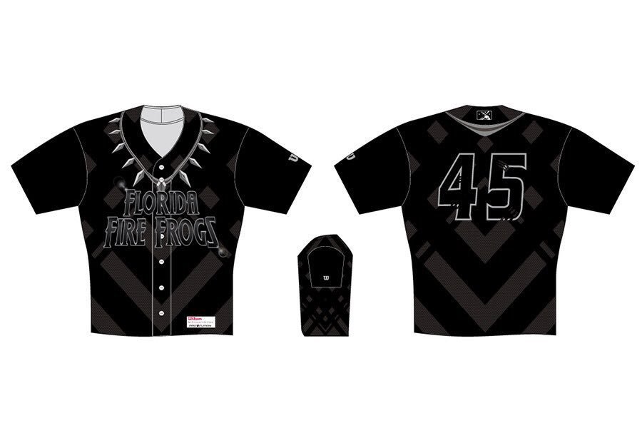 black panther baseball jersey