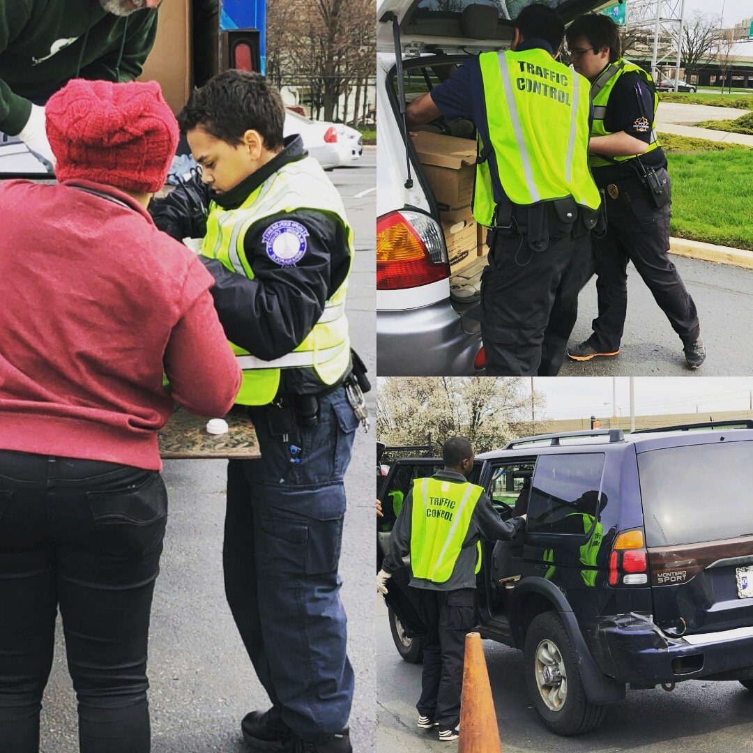 IMPDExplorers's tweet image. Control, Explorer Unit, mark us all out the the WTHR Shred-it Event...The IMPD Explorers are out right now collecting paper and electronics!