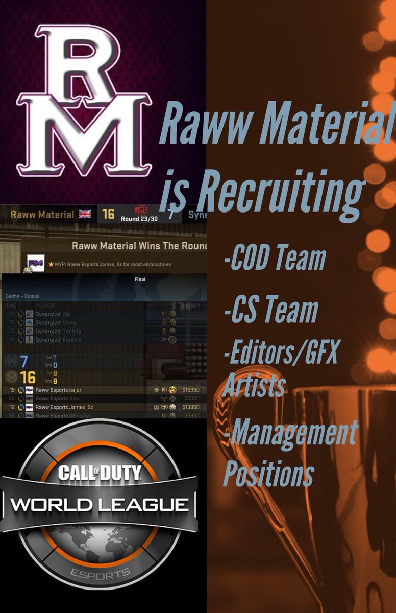 Raww_Material's tweet photo. DM me ASAP

@GFXCoach 
@RogueRTs 
@NightRetweets 
@FindMeClan 
@Senatic_RTS https://t.co/vSjBWYtw9q