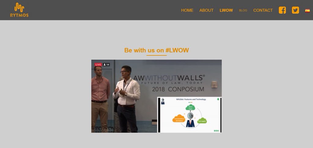 rytmoslive's tweet photo. Stream all of today’s presentations over at https://t.co/r7Vg6GcRiC and show support for our colleagues. Tons of great topics today and tomorrow. #LWOW2018 @LawWithoutWalls https://t.co/SrNMouyBcX