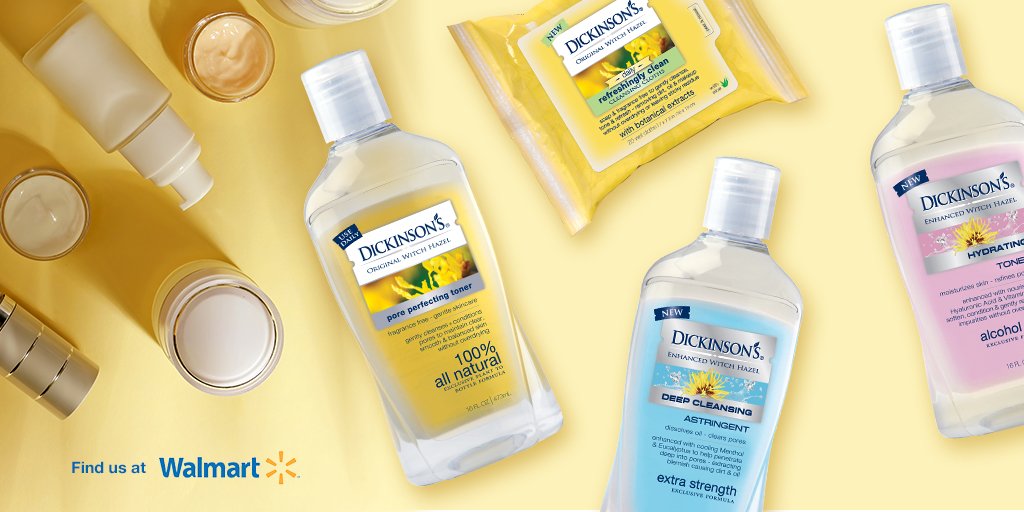 DickinsonBrands's tweet photo. Cleansed, toned and refreshed skin is ALL a part of your shopping experience at @Walmart #springskin #dickinsonswitchhazel #realwitchhazel #cleansetonerefresh #100%witchhazel #1singredient https://t.co/NkNUXExkcj