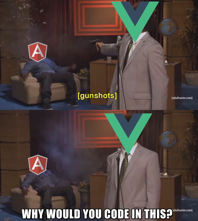 CreativeBakchod's tweet image. #JavaScript Conferences these days
#VueVsAngular #SpicyMemes #FrontendDev