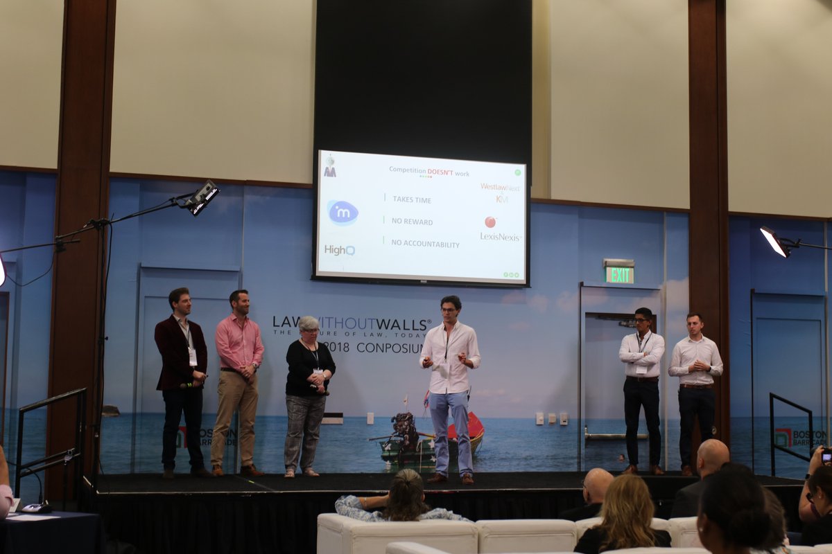 LawWithoutWalls's tweet photo. WALBot - Keep your Knowledge at Hand. 

WALBot optimizes in-house knowledge management and efficiency by automatically identifying, tagging, and uploading external legal advice.

Great presentation, team! #LWOW2018 https://t.co/unSnxO92mh