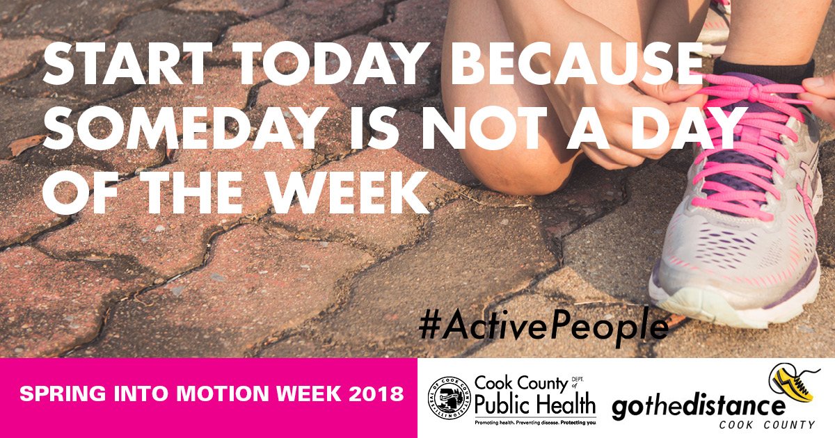 CookCoHealth's tweet photo. Got #Goals? #ActivePeople #SpringIntoMotion and #GotheDistance @FPDCC. https://t.co/zI1wzwyV1g https://t.co/aggL9ubN6r