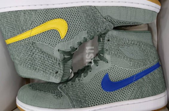 kicksonfire's tweet photo. A Preview Of The Air Jordan 1 High Flyknit Clay Green - https://t.co/GvFO8ft9Se https://t.co/5gTdP6b8xj