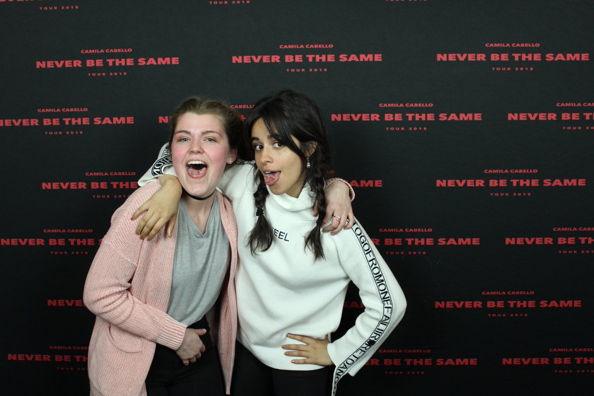 CCabelloNews's tweet photo. Camila with fans at the #NBTSTourMinneapolis Meet and Greet yesterday #2 https://t.co/eImQxr6FsU