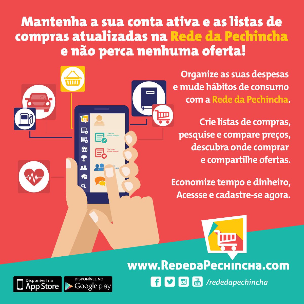 RededaPechincha's tweet photo. Acesse agora, https://t.co/9urBzk376s e tenha as melhores ofertas onde você estiver. https://t.co/DzVHqjWkRj