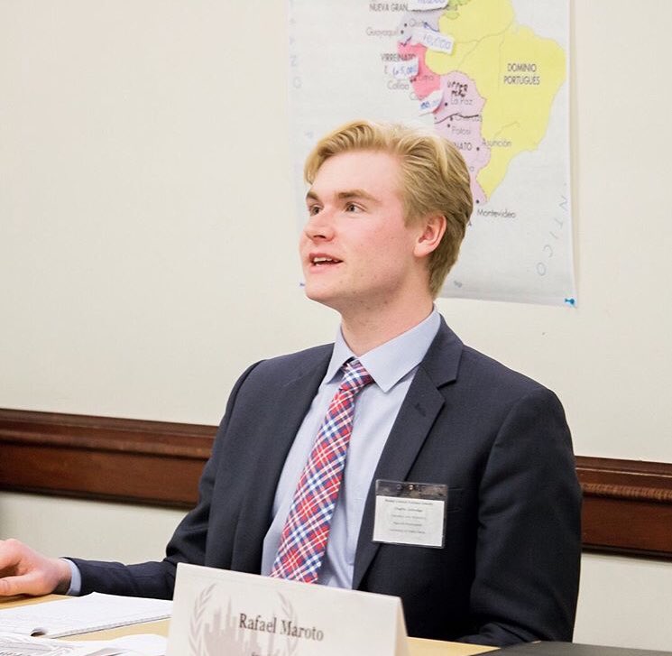 IrishModelUN's tweet image. Through MUN, I have learned about many international issues and the diplomatic ways to address them.” - Charlie  #NDDay #WatchGiveVote