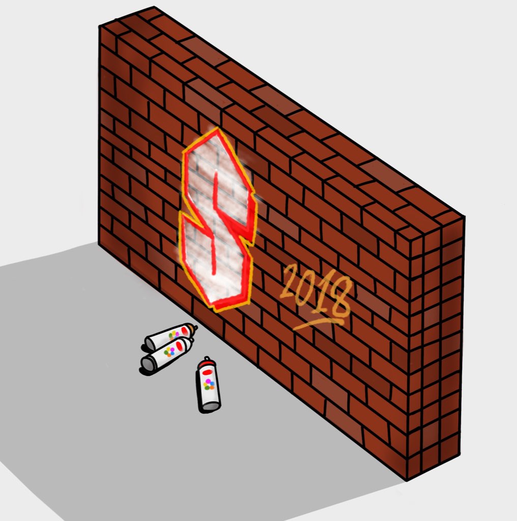 Rap sprays ‘s’ #36daysoftype