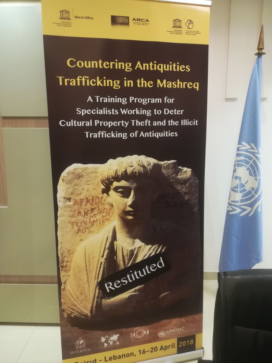 ARCA_artcrime's tweet photo. ARCA is pleased to have partnered with @UNESCO in the Countering Antiquities Trafficking in the Mashreq training program for specialists working to deter cultural property theft &amp; illicit trafficking made possible by UNESCO's Heritage Emergency Fund.  @Unite4Heritage https://t.co/QzOxETKhsM