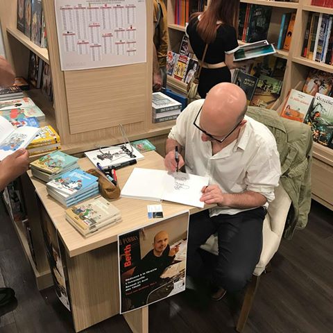 LIntranq's tweet photo. J-0 !! Quelle belle journée ! @dianeducret et Berth mettent tout leur cœur dans leurs dédicaces ! Merci à tous les participants et à nos chers lecteurs ! 

@Ed_Flammarion @Rouquemoute_BD #dedicace #litterature #livres #dessindepresse #humour #auteurs #illustration #books https://t.co/meZcLngDqa