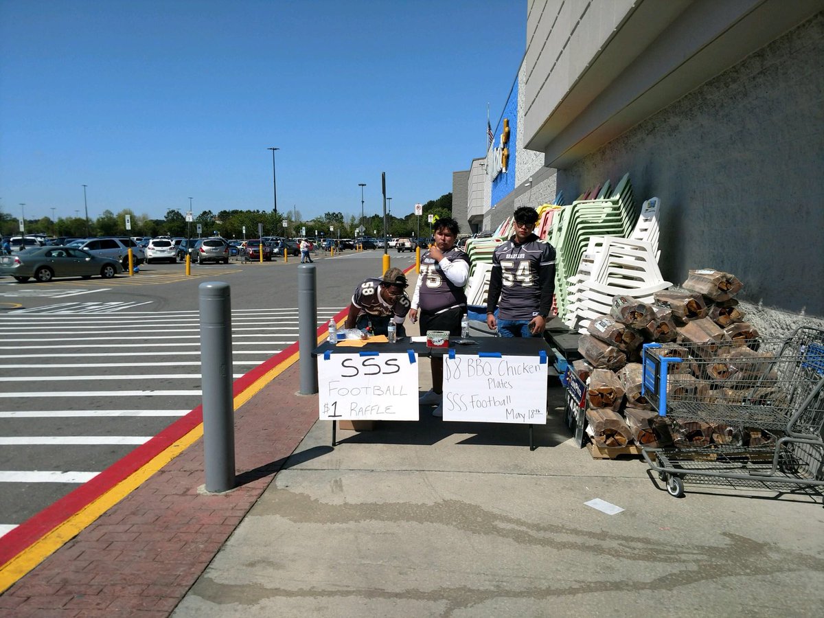 Come out to Smithfield Walmart today and support SSS Football!  $1Raffle and $8 Chicken Plates. Demand Respect or Expect Defeat