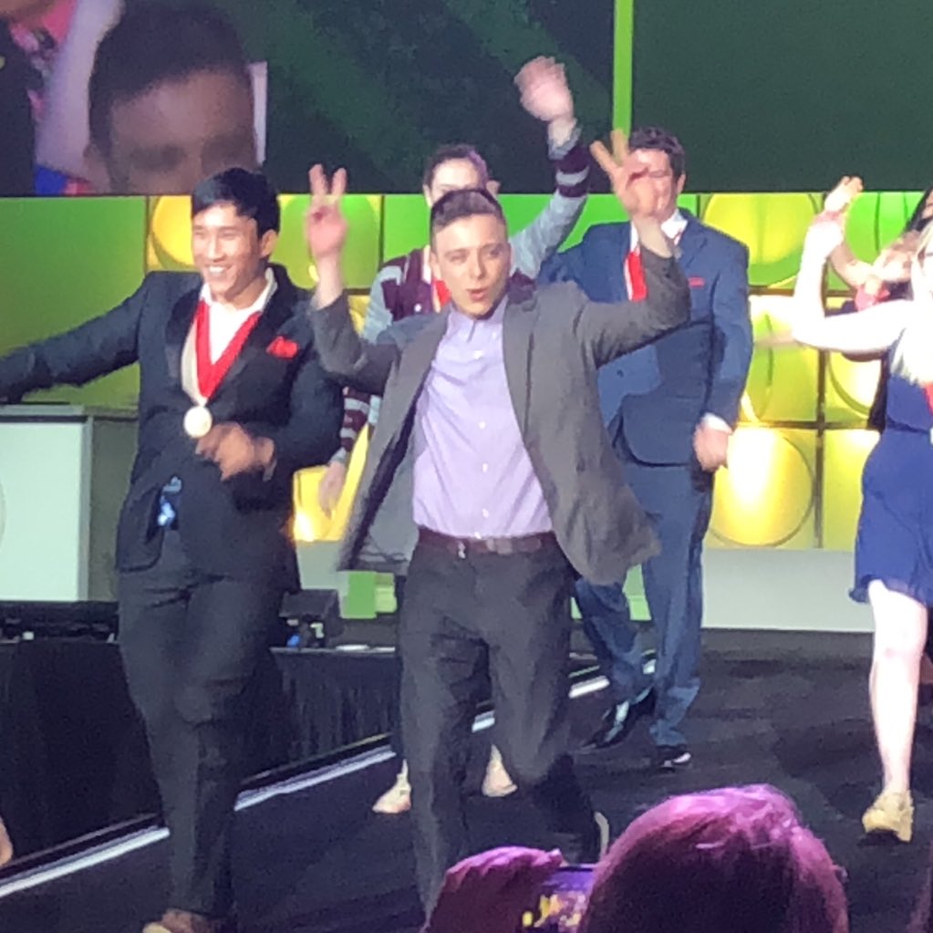 James Riback 2018 Bronze Coca-Cola Scholar in Parade of Scholars at PTK Catalyst in Kansas City. #msjc #msjceagleproud #ptkmemberdiscount #ptkpartypic