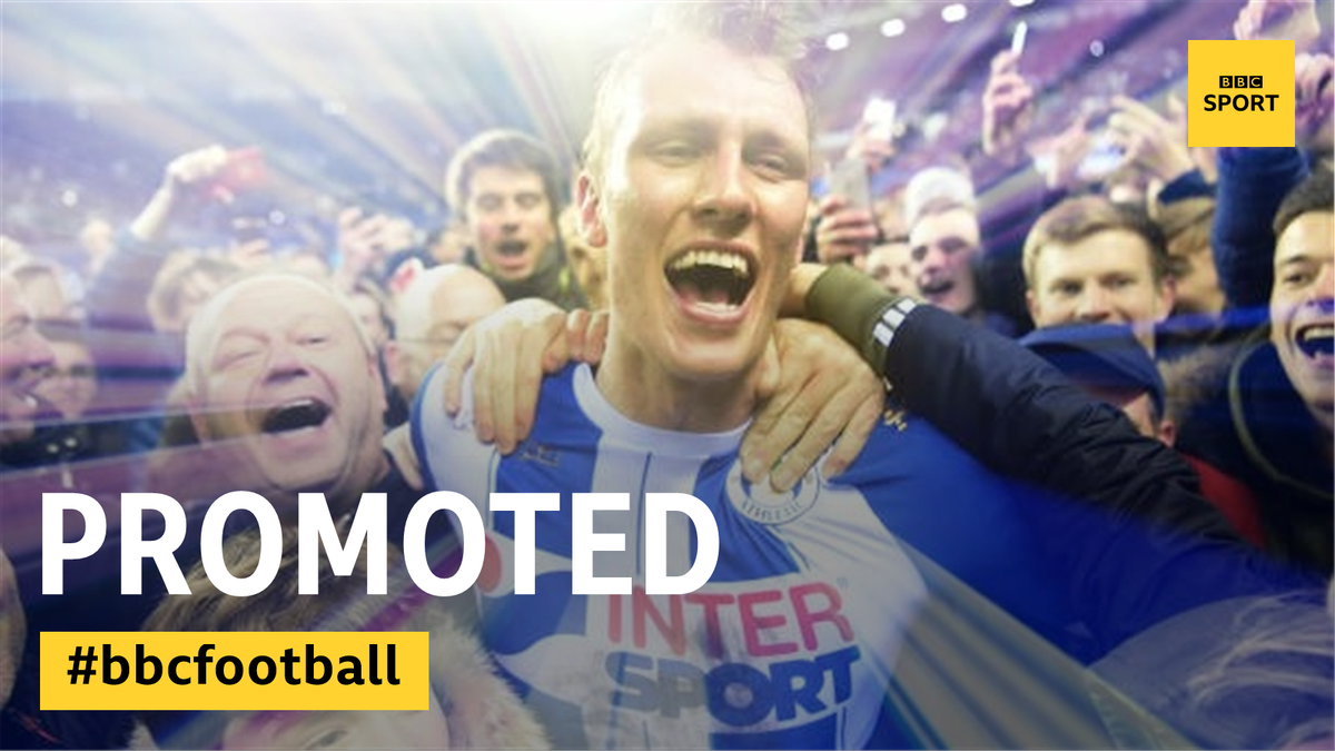 BBCSport's tweet photo. Wigan are promoted!

They're back in the Championship at the first attempt.

Reaction 👉 https://t.co/hOrKJ0A0ui #bbcefl https://t.co/0gbJ5NQGxv