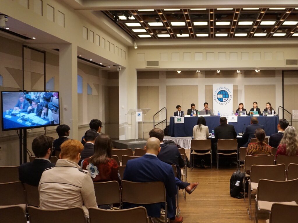 IPPF1's tweet photo. William Mason High School (affirmative) advanced over Concordia International School Shanghai (negative) in the first Semifinal Debate. Up next, LEAF Academy (affirmative) faces East Mountain High School (negative) in the second Semifinal Debate. #ippfdebate https://t.co/9ePHMUHNV4