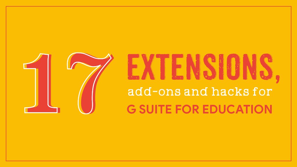 GoogleForEdu's tweet image. From time-saving shortcuts for teachers to add-ons that help make things easier for students with dyslexia, check out @EdSurge's list of 17 tips, tricks and hacks for using #GSuiteEdu in the classroom goo.gl/5aW6rG
