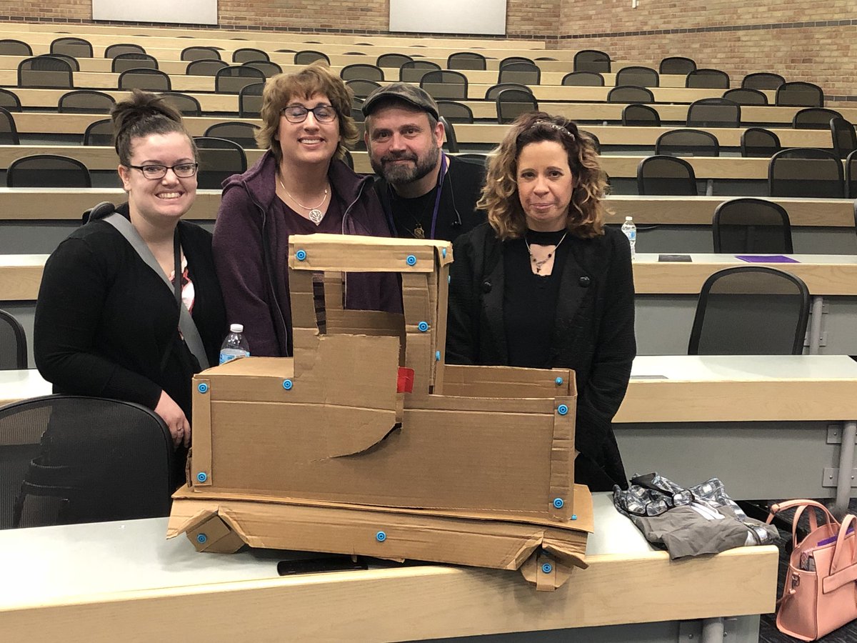 MrMarkLyons's tweet photo. Cardboard challenge accepted by these awesome educators! @BAISD @kevinhoneycutt #glbtech2018 https://t.co/GpKBYLZX4p