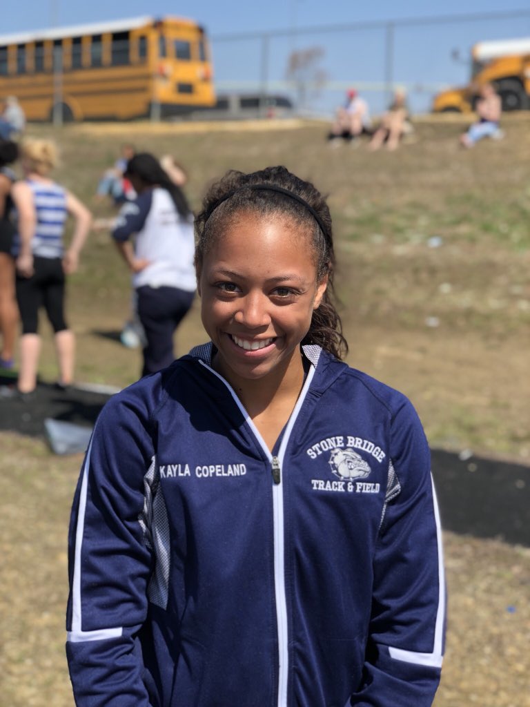 XCTrackCoachHen's tweet photo. Kayla Copeland finishes 2nd unofficial in the 100m finals at #LeeDavisInvite https://t.co/SA6zuxqJbh