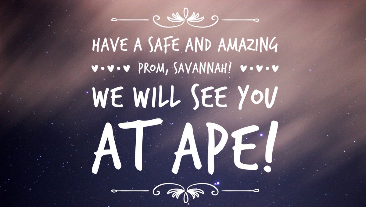 SavannahMoYL's tweet photo. Have an incredible prom, Savannah! We will see you at APE @MissouriWestern afterwards! Enjoy these moments! See you soon! 😁 https://t.co/kdT0nm5nzF