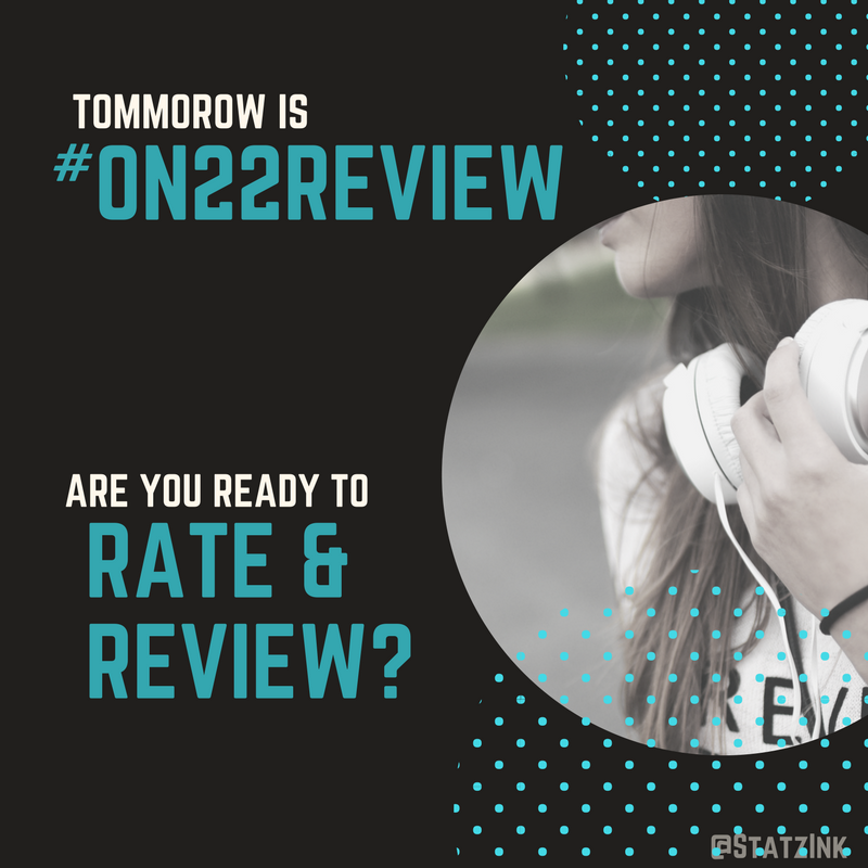WhiteVault's tweet photo. Tomorrow is #On22Review, are you ready? Let's help others find the #podcasts we love!
#PodernFamily #UnderdogPods #PodcastHustle https://t.co/NMa48IyBwz
