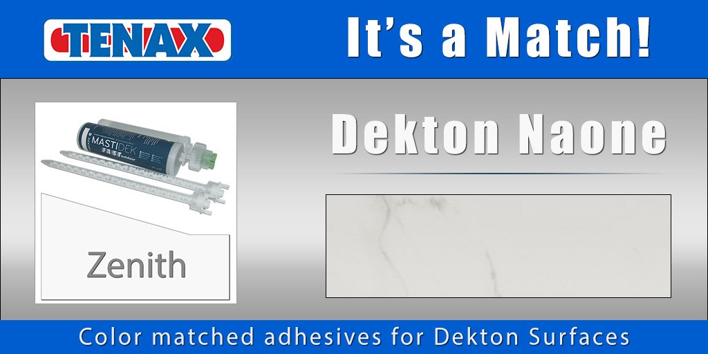 TenaxUSA's tweet photo. Color matched adhesive for the #Dekton material: #naone https://t.co/nNnrmWETKm https://t.co/TLdjD0kzgP