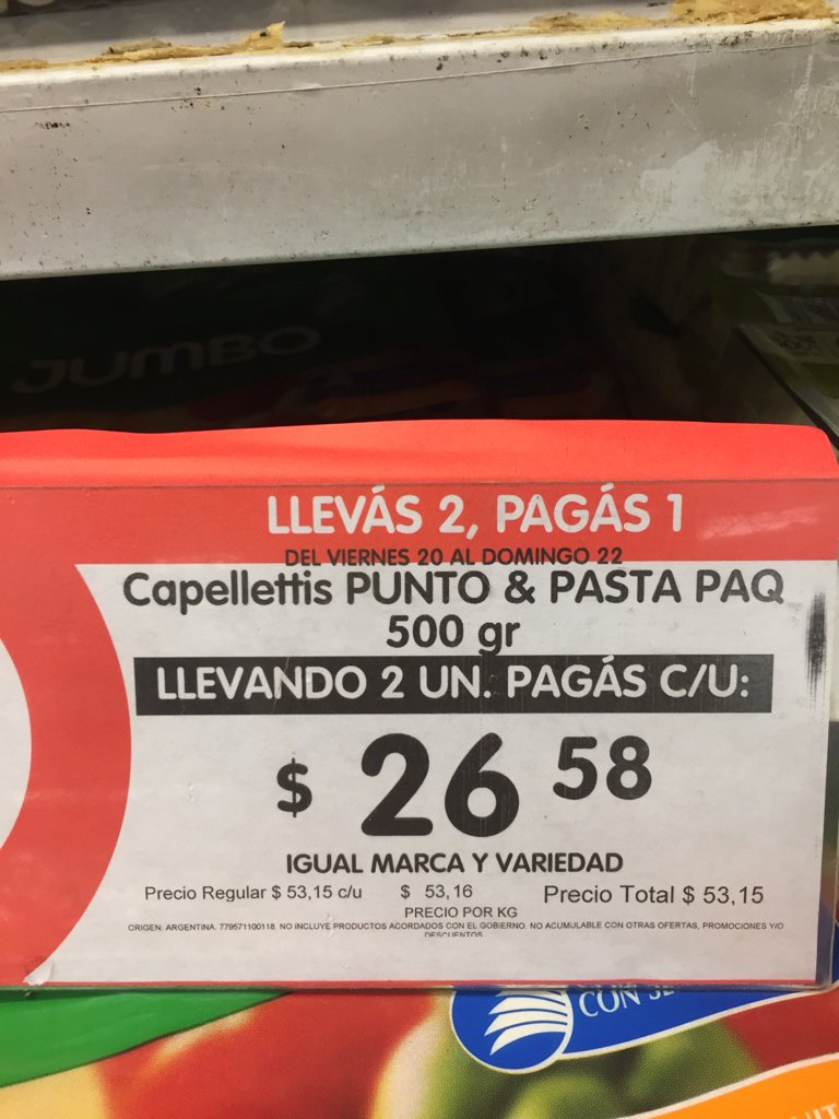 dariogallo's tweet photo. En Disco siempre te cobran mal las ofertas, sacale foto al cartel y luego pasá por caja. Ayer, en 500 pesos, me afanaban 100. Hoy en 300, 80. https://t.co/bTTt7EFmU6