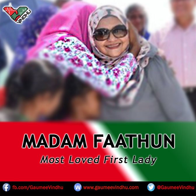 GaumeeVindhu's tweet photo. Loabi dheythee loabi libenee.

Dhivehin enme loabivaa FIRST LADY Madam Faathun

#RY2018  إن شاء الله https://t.co/cdierBLLw0