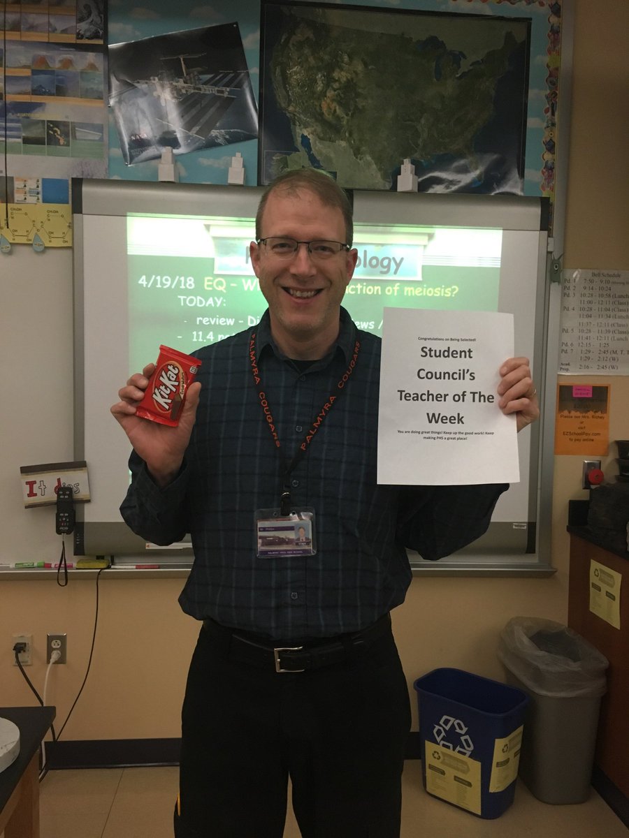 PHS_SC's tweet photo. Congratulations to the student and teacher of the week - Ashley Gish and Mr. Phillips! https://t.co/jKMSUlA9dw