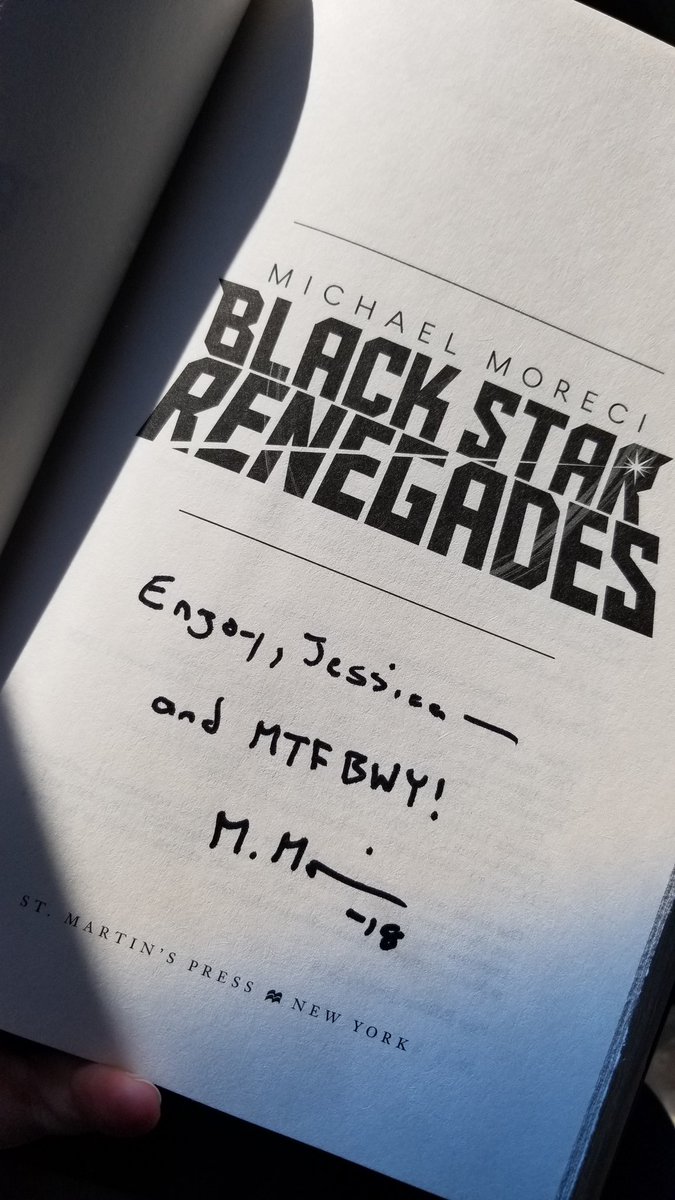 Kiraeyl's tweet photo. Thank you so much @MichaelMoreci for being at the @SOKYBookFest! I enjoyed your panel yesterday and mini-boss is in love with the bb8 lanyard you gave him! He will not stop looking at it! 😂 https://t.co/DOn1rZXhaj