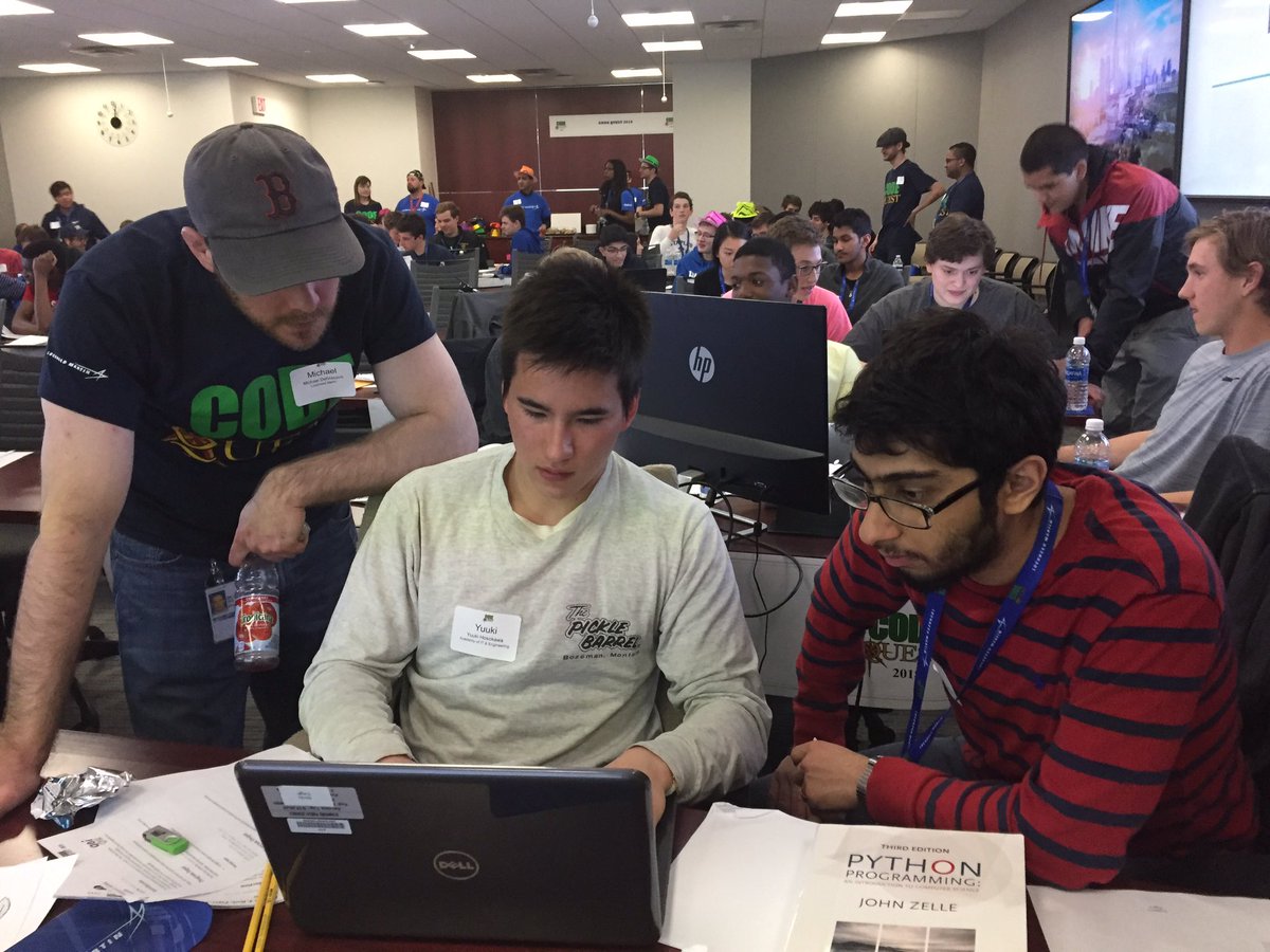 DonnaSMarks's tweet photo. Time is up. Winners to be announced soon. Good luck! Stratford. #codequest2018 https://t.co/kESLDTaNoT